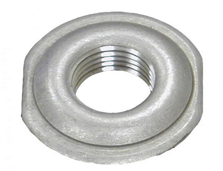 Image of 1-1/4 Inch NPTF Stainless Steel Stamped Welding Flange from Buyers Products. Part number: FSSW125