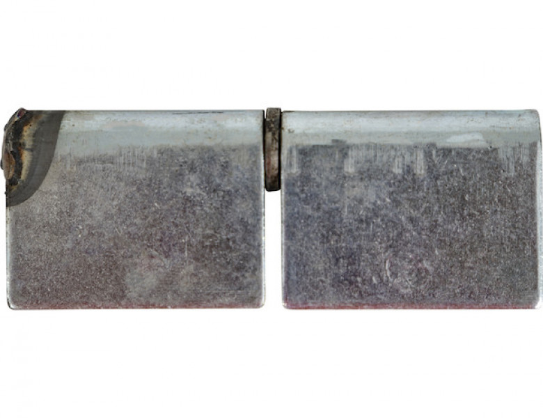 Image of Steel Weld-On Butt Hinge with 3/8 Stainless Pin - 1.25 x 4 Inch-Zinc Plated-LH from Buyers Products. Part number: H412538LH