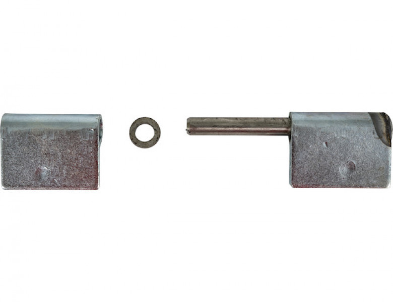 Image of Steel Weld-On Butt Hinge with 3/8 Stainless Pin - 1.25 x 4 Inch-Zinc Plated-RH from Buyers Products. Part number: H412538RH