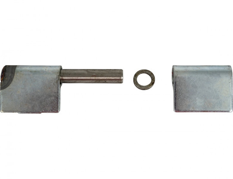 Image of Steel Weld-On Butt Hinge with 1/2 Stainless Pin - 1.25 x 4 Inch-Zinc Plated-LH from Buyers Products. Part number: H412550LH