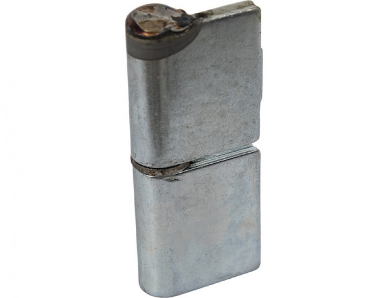 Image of Steel Weld-On Butt Hinge with 1/2 Stainless Pin - 1.25 x 4 Inch-Zinc Plated-RH from Buyers Products. Part number: H412550RH