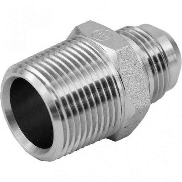 Image of Male Connector 3/4 Inch Tube O.D. To 1 Inch Male Pipe Thread from Buyers Products. Part number: H5205X12X16