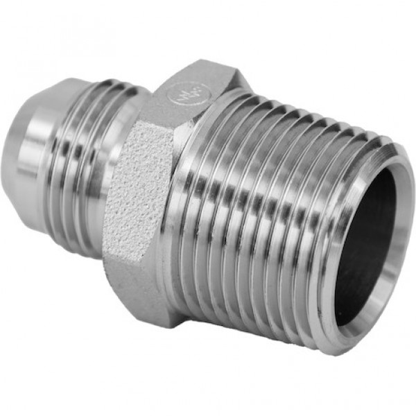 Image of Male Connector 3/4 Inch Tube O.D. To 1 Inch Male Pipe Thread from Buyers Products. Part number: H5205X12X16