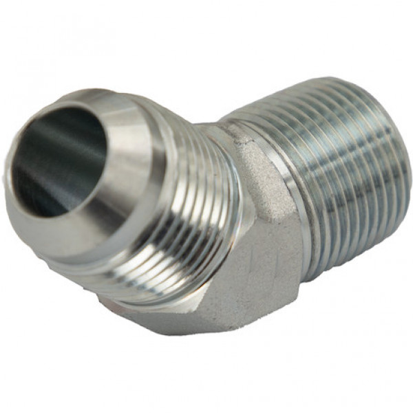 Image of 45Male Elbow 3/4 Inch Tube O.D. To 3/4 Inch Male Pipe Thread from Buyers Products. Part number: H5355X12