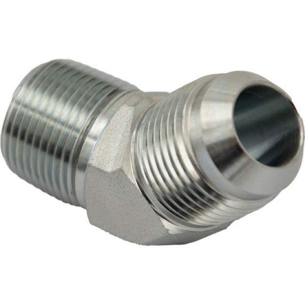 Image of 45Male Elbow 3/4 Inch Tube O.D. To 3/4 Inch Male Pipe Thread from Buyers Products. Part number: H5355X12