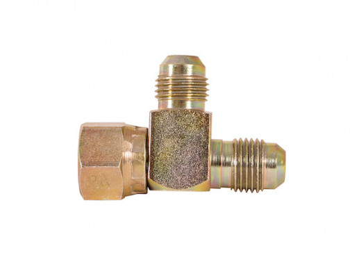 Image of Swivel Nut Run Tee 1/2 Inch Tube O.D. from Buyers Products. Part number: H5706X8