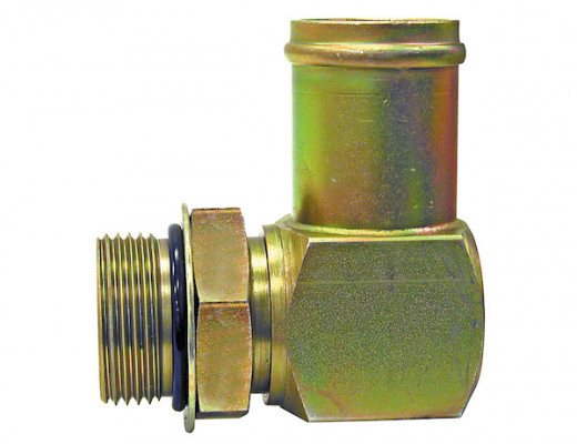 Image of 90 Degree Straight Thread Hose Connector from Buyers Products. Part number: H890X20X16