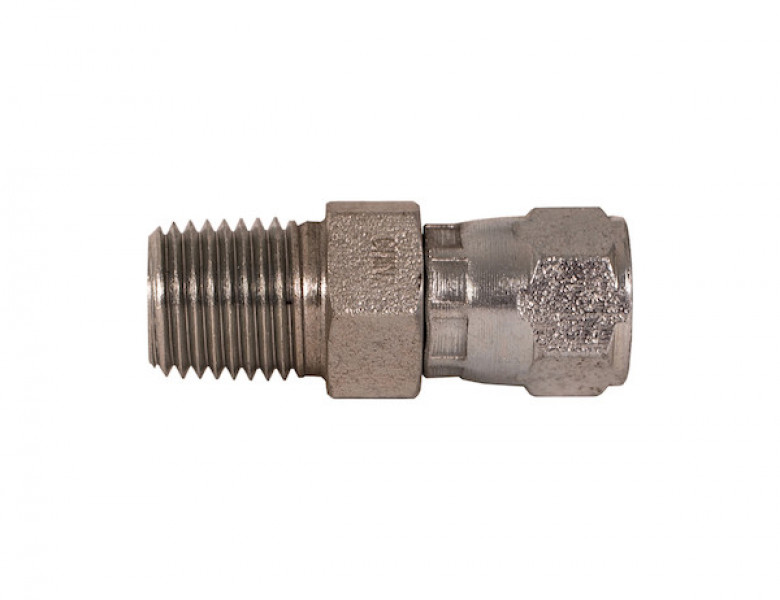 Image of Female 37JIC Swivel To Male Pipe 1-1/16 Inch Tube O.D. To 3/4 Inch NPT from Buyers Products. Part number: H9100X12X12