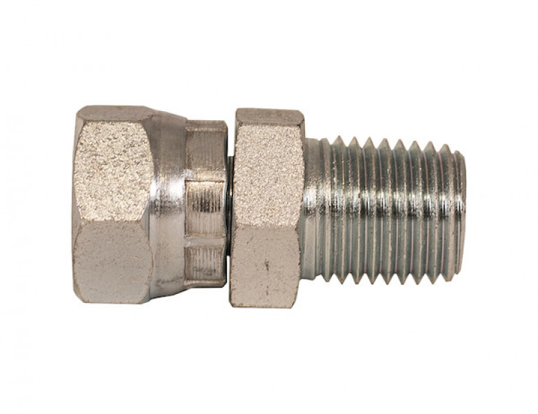 Image of 1 Inch NPSM Female Pipe Swivel To 1 Inch Male Pipe Thread Straight from Buyers Products. Part number: H9205X16X16