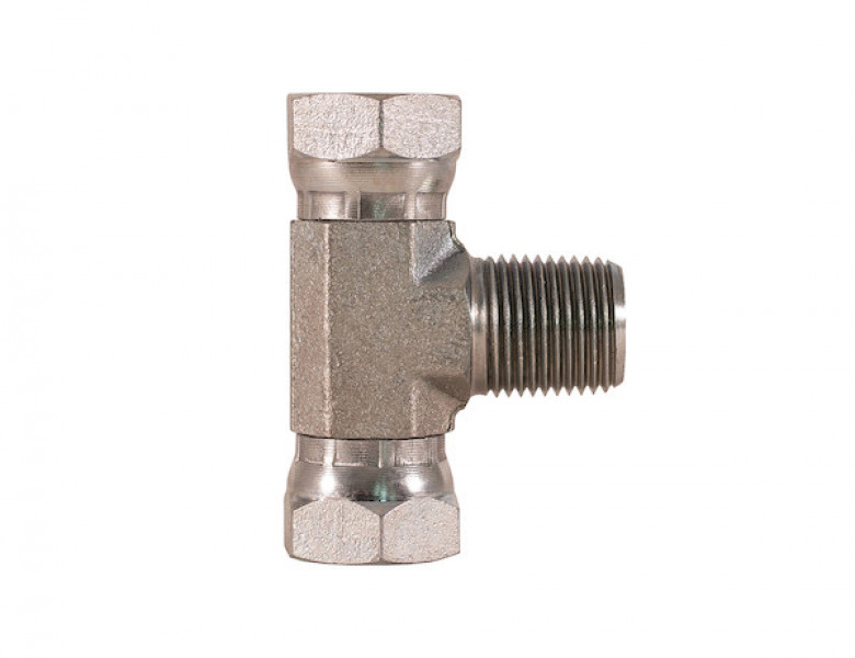 Image of Female Pipe Swivel to Male Pipe Branch Tee from Buyers Products. Part number: H9406X8X8X8