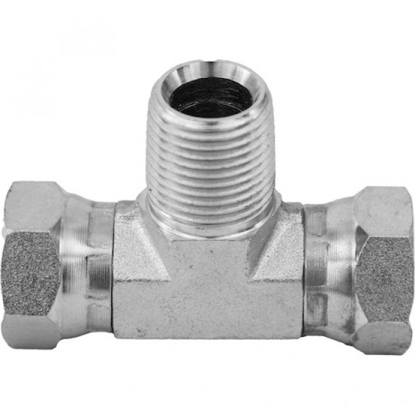 Image of Female Pipe Swivel to Male Pipe Branch Tee from Buyers Products. Part number: H9406X8X8X8