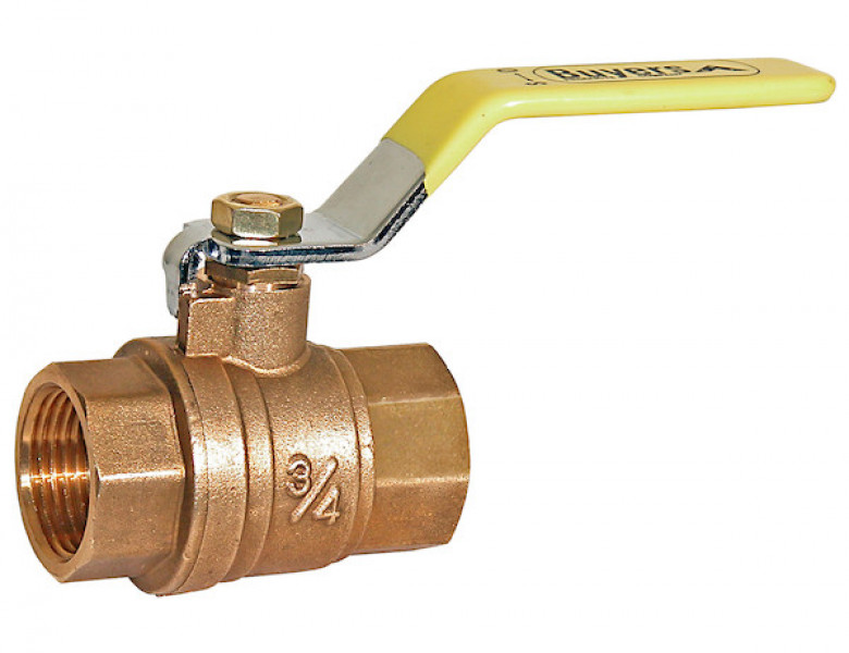 Image of 3/4 Inch Brass Body Ball Valve from Buyers Products. Part number: HBV075