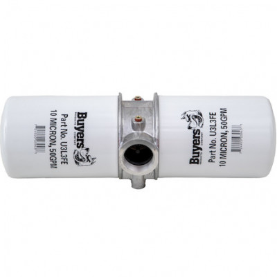 Image of 100 GPM Return Line Filter Assembly 1-1/2 Inch NPT/10 Micron/15 PSI Bypass from Buyers Products. Part number: HFA31015