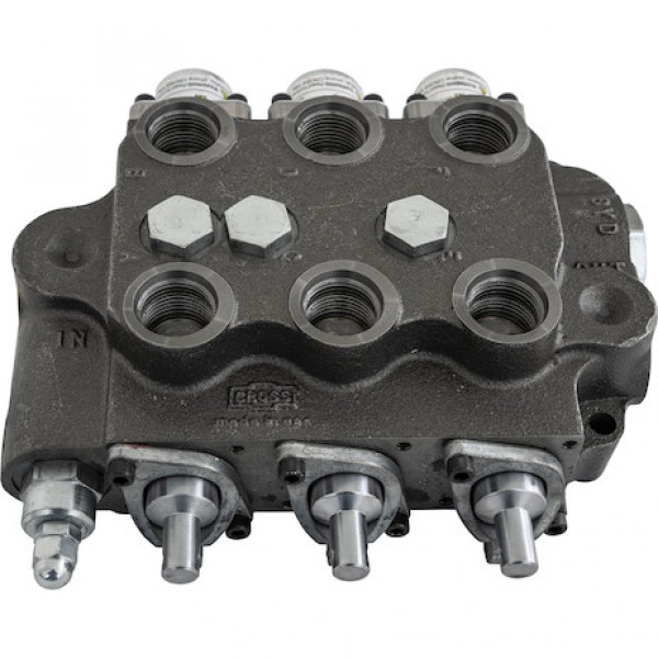 Image of 3 Spool Directional Control Valve 4-Way Spring Center/4-Way Spring Center/4-Way from Buyers Products. Part number: HV3111AAAGOOD0