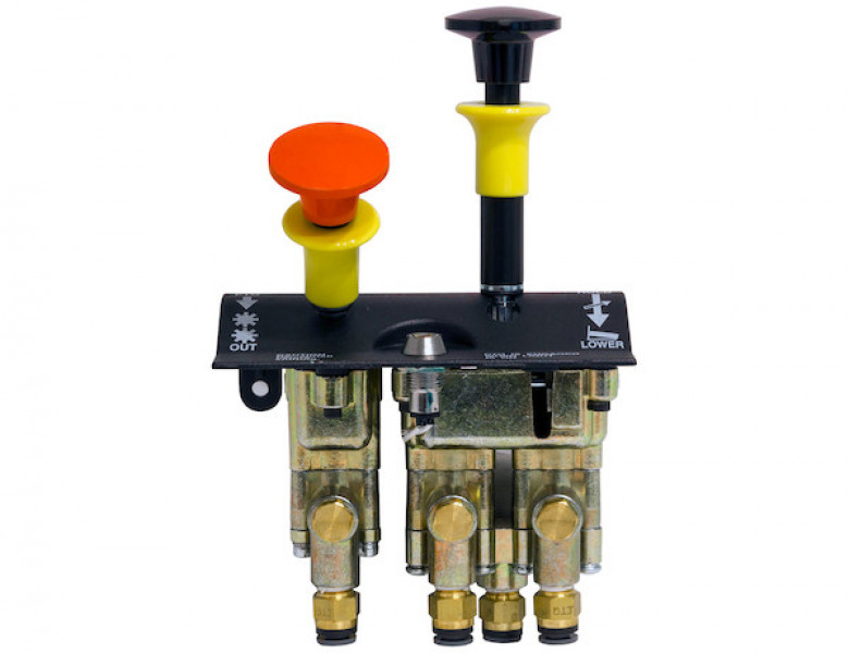 Image of Dual Lever Non-Feathering Non-Disengage Non-Return PTO/Pump Air Control Valve from Buyers Products. Part number: K80