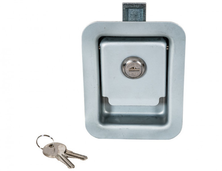 Image of Stainless Steel Junior Single Point Locking Paddle Latch - Thru-Hole Mount from Buyers Products. Part number: L1883