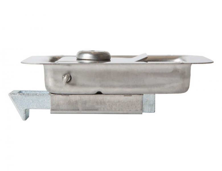 Image of Stainless Steel Junior Single Point Locking Paddle Latch - Thru-Hole Mount from Buyers Products. Part number: L1883