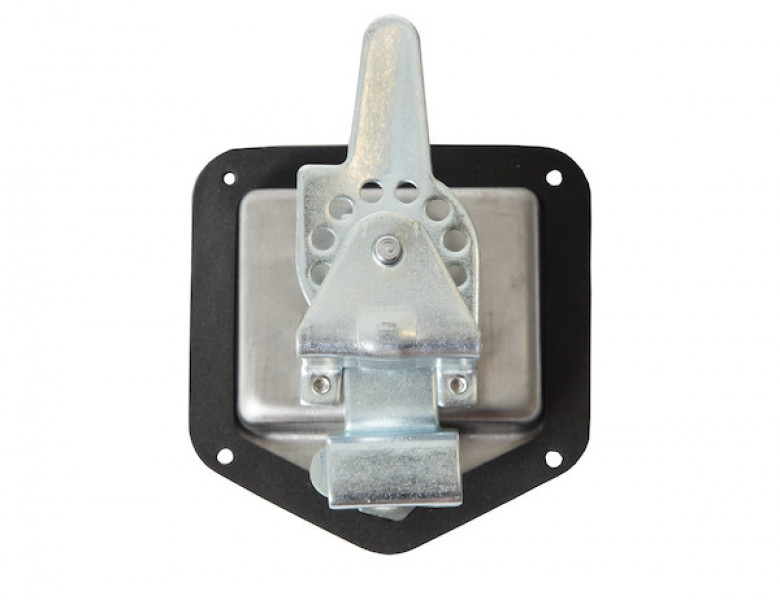 Image of Stainless Steel Flush Mount Single-Point T-Handle Latch Assembly with Mounting Holes from Buyers Products. Part number: L8815