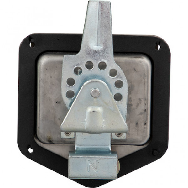 Image of Stainless Steel Flush Mount Single-Point T-Handle Latch Assembly with Mounting Holes from Buyers Products. Part number: L8815