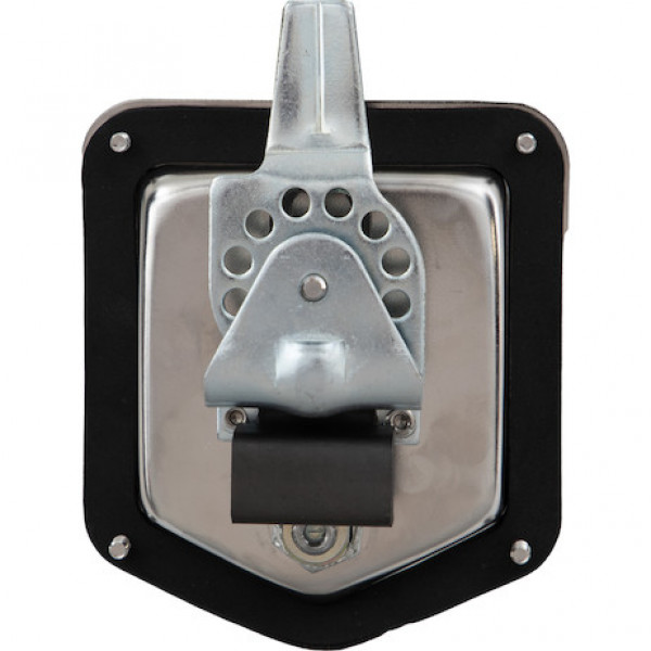 Image of 6-Inch Stainless Steel Single- Point T-Handle Latch with key cylinder, gasket and keys from Buyers Products. Part number: L8816