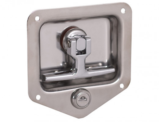 Image of Stainless Steel Flush Mount 2-Point T-handle latch kit from Buyers Products. Part number: L8825