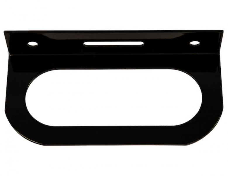 Image of Single Oval Black Powder-Coated DOT Light Bracket from Buyers Products. Part number: LB1