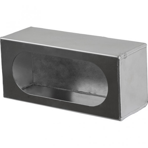 Image of Single Oval Light Box Smooth Aluminum from Buyers Products. Part number: LB383ALSM