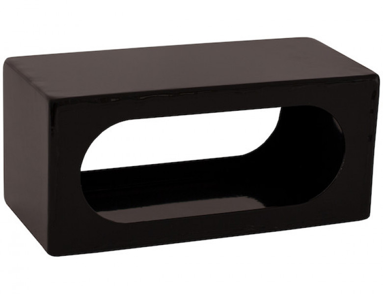 Image of Single Oval Both Front And Back Light Box Black Powder Coated Steel from Buyers Products. Part number: LB384