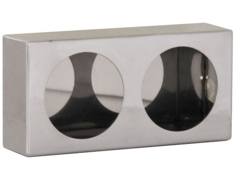 Image of Dual Round Light Box Stainless Steel from Buyers Products. Part number: LB6123SST