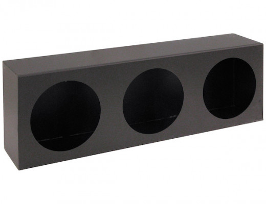 Image of Triple Round Light Box Black Powder Coated Steel from Buyers Products. Part number: LB6183