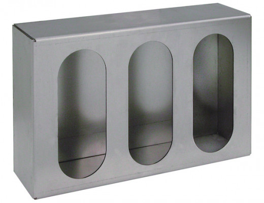 Image of Grey Primed Steel Triple Oval Light Box from Buyers Products. Part number: LB8133