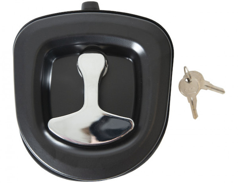 Image of Die-Cast Flush-Mount Compression Latch with lock cylinder, key set, and gasket from Buyers Products. Part number: LL9000