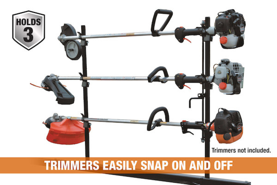 Image of 3-Position Snap-In Lockable Trimmer Rack for Open Landscape Trailers from Buyers Products. Part number: LT10