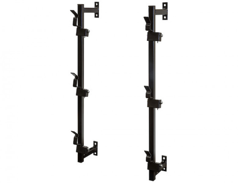 Image of 3-Position Snap-In Trimmer Rack for Enclosed Landscape Trailers from Buyers Products. Part number: LT12