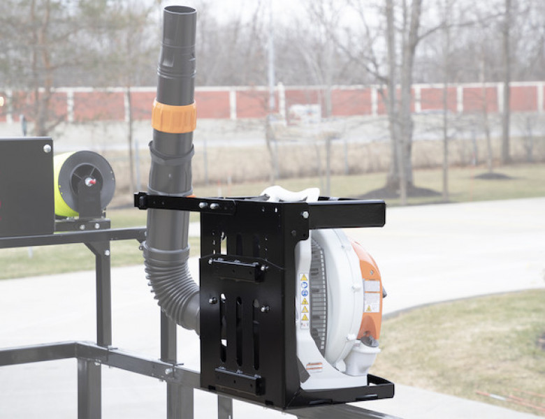 Image of Lockable Universal Backpack Blower Rack from Buyers Products. Part number: LT24