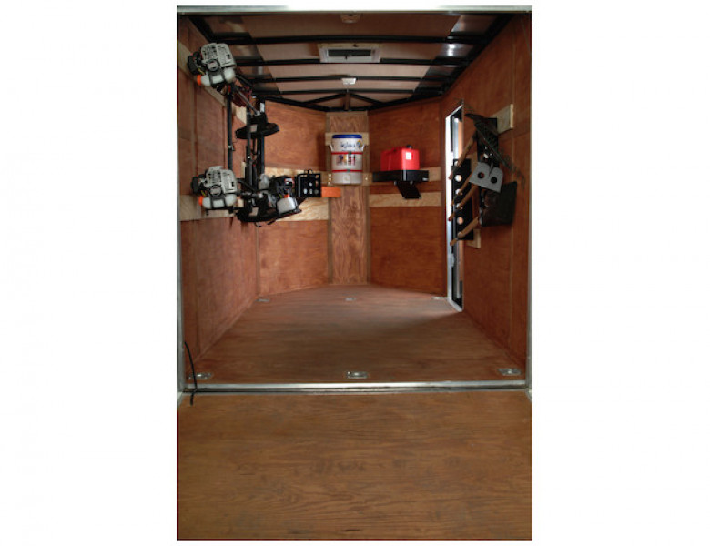 Image of Gas Container Rack for Open/Enclosed Landscape Trailers from Buyers Products. Part number: LT30