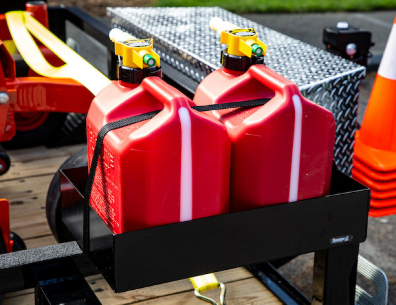 Image of Gas Container Rack for Open/Enclosed Landscape Trailers from Buyers Products. Part number: LT30