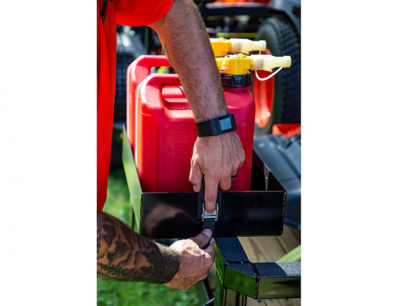 Image of Gas Container Rack for Open/Enclosed Landscape Trailers from Buyers Products. Part number: LT30