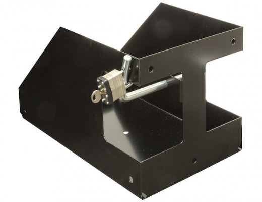 Image of Locking Gas Container Rack for Open/Enclosed Landscape Trailers from Buyers Products. Part number: LT32