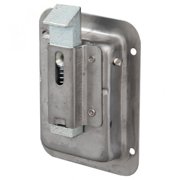 Image of Stainless Steel Junior Single Point Non-Locking Paddle Latch - Thru-Hole Mount from Buyers Products. Part number: N1883