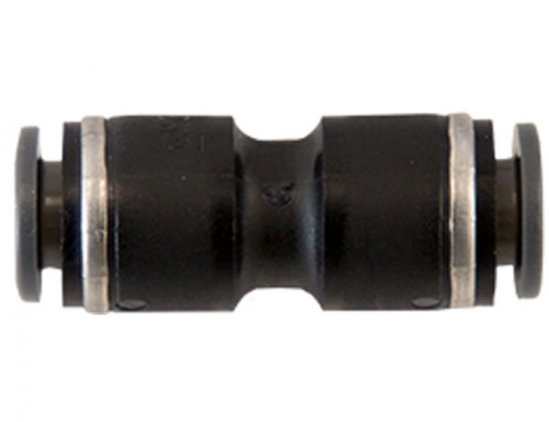 Image of Brass/Poly DOT Push-In Union Connector 1/4 Inch Tube O.D. from Buyers Products. Part number: NUC0P25