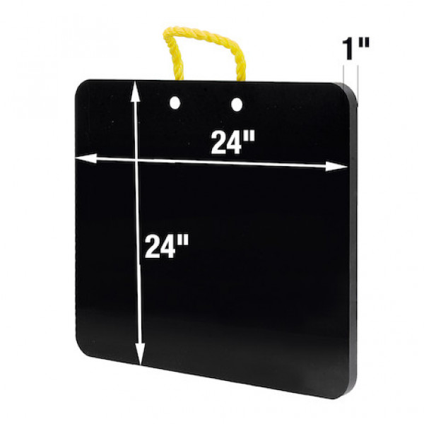 Image of High Density Poly Outrigger Pad - 24 x 24 x 1 Inch from Buyers Products. Part number: OP24X24P