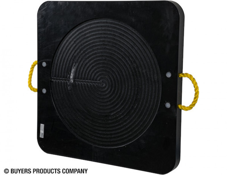 Image of Ultra High Density Poly Outrigger Pad with Recessed Radius - 30 x 30 x 2 Inch from Buyers Products. Part number: OP303024