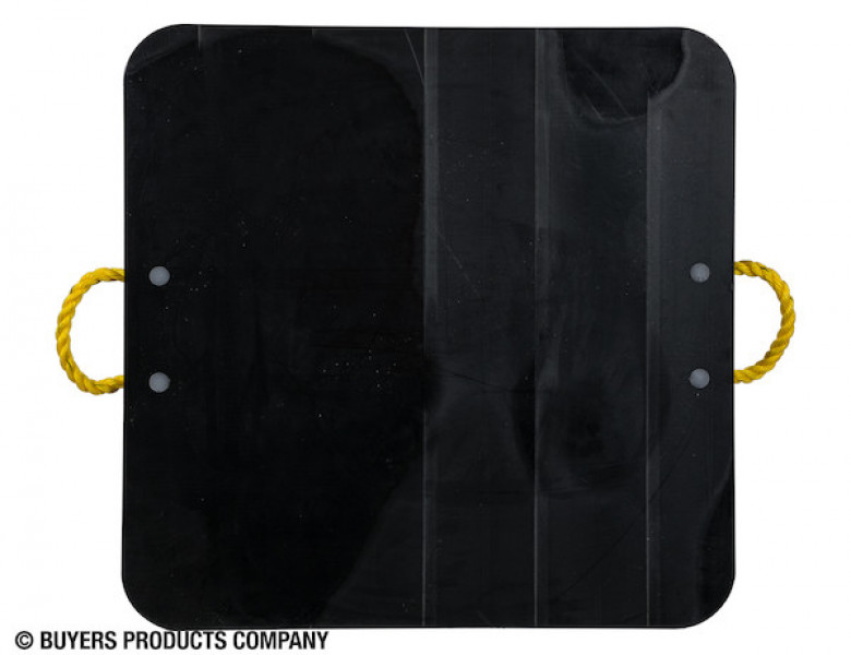 Image of Ultra High Density Poly Outrigger Pad with Recessed Radius - 30 x 30 x 2 Inch from Buyers Products. Part number: OP303024