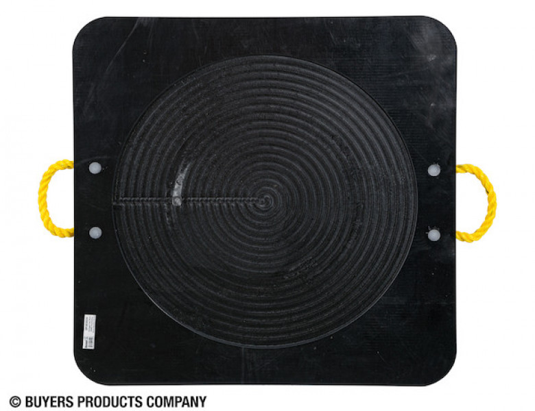 Image of Ultra High Density Poly Outrigger Pad with Recessed Radius - 30 x 30 x 2 Inch from Buyers Products. Part number: OP303024