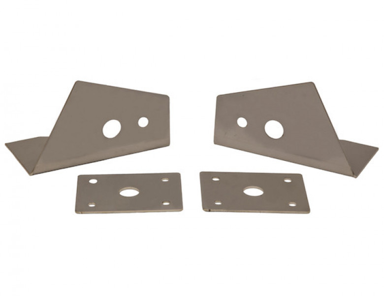 Image of Stainless Steel Truck Hood Light Brackets For Use With Single Stud Plow Lights from Buyers Products. Part number: PLB11SS