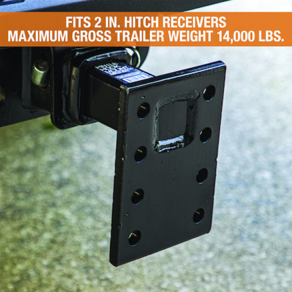 Image of 2 Inch Pintle Hitch Mounting Plate - 3 Position, 9 Inch Shank from Buyers Products. Part number: PM87