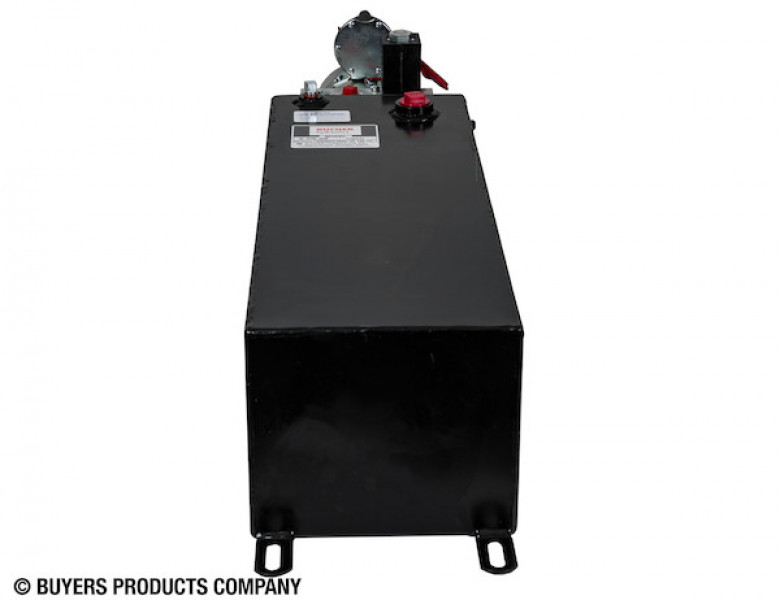 Image of 3-Way DC Power Unit-Electric Controls Horizontal 3 Gallon Steel Reservoir from Buyers Products. Part number: PU303LRS