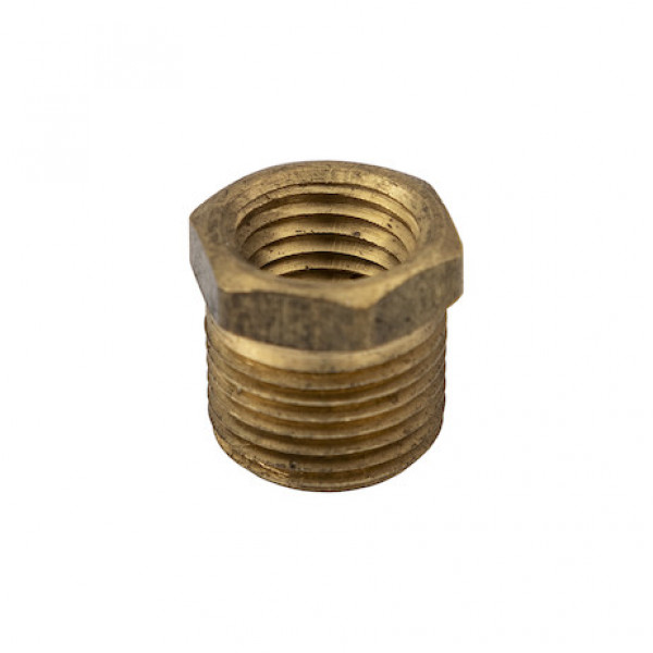 Image of Brass Reducer Bushing - 3/8 to 1/4 Inch from Buyers Products. Part number: RAB038025