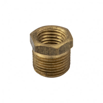 Image of Brass Reducer Bushing - 3/8 to 1/4 Inch from Buyers Products. Part number: RAB038025